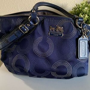Vintage navy coach purse